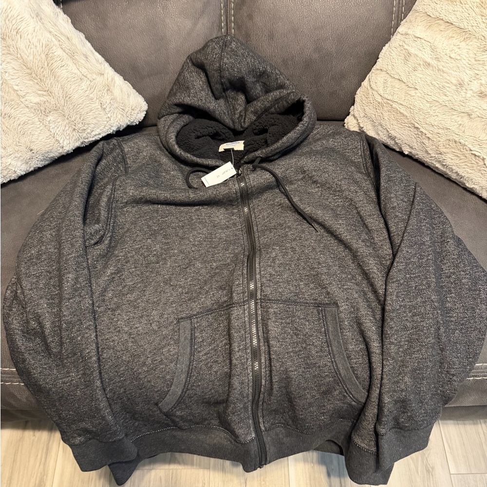 Old Navy Charcoal Zip-Up Jacket
